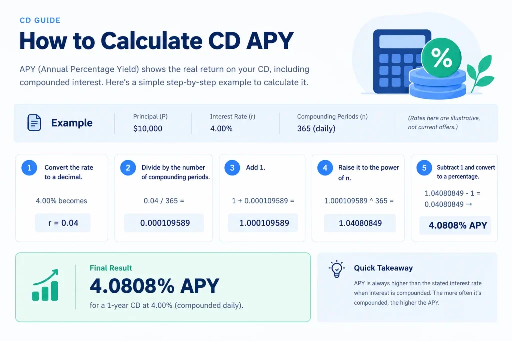 How to Calculate CD APY